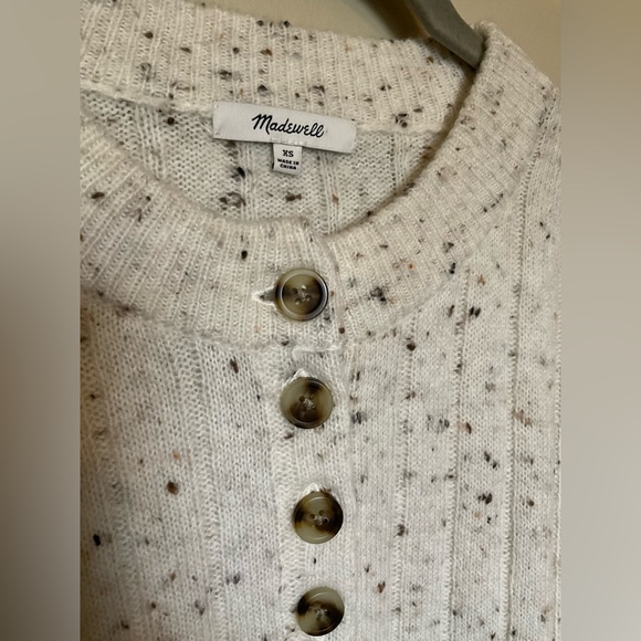 NWOT, Madewell, Bowden Henley Sweater in Coziest Yarn, Women’s Size XS - Picture 5 of 12